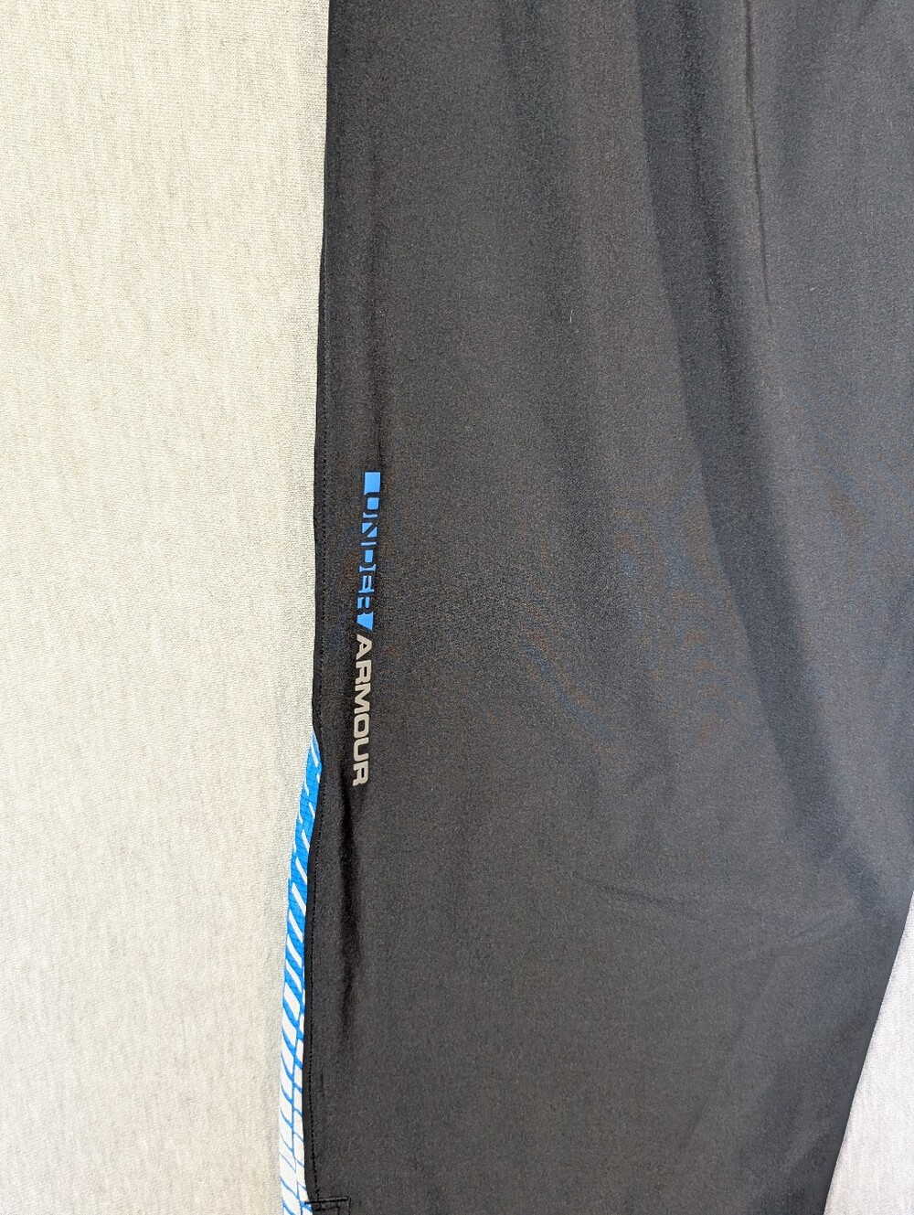 Under Armour Joggers Track Pants Men's Large Black Blue - Picture 12 of 12